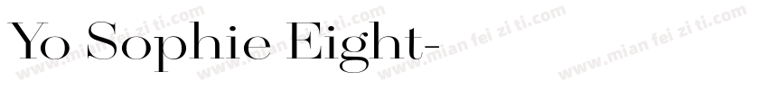 Yo Sophie Eight字体转换